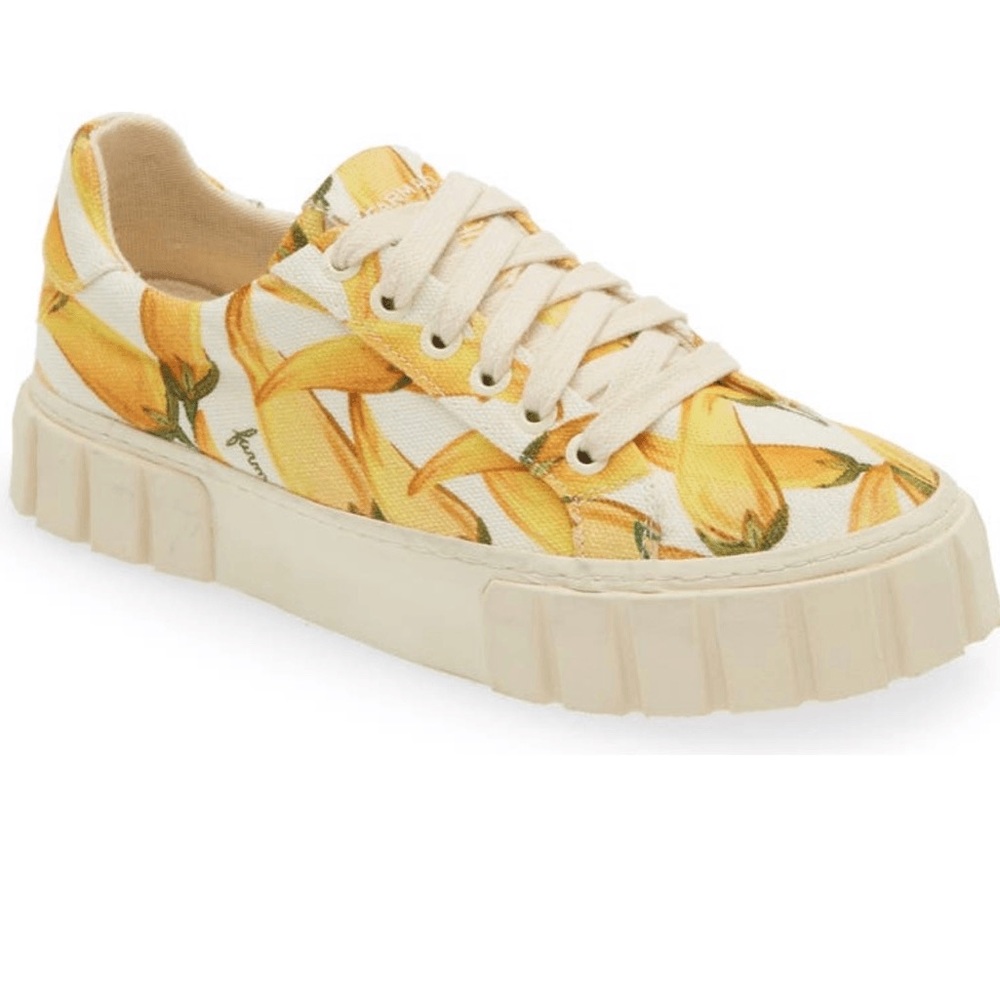 Floral Canvas Sneakers